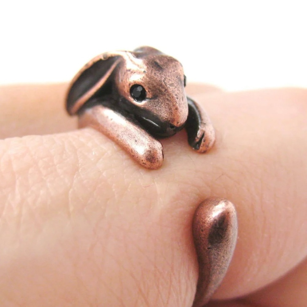🐰Bunny wrap Ring size 5